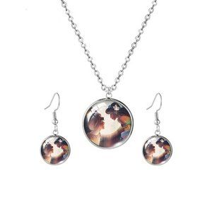 "Aladdin" Handmade Jewelry Set with Princess Jasmine & Prince Ali